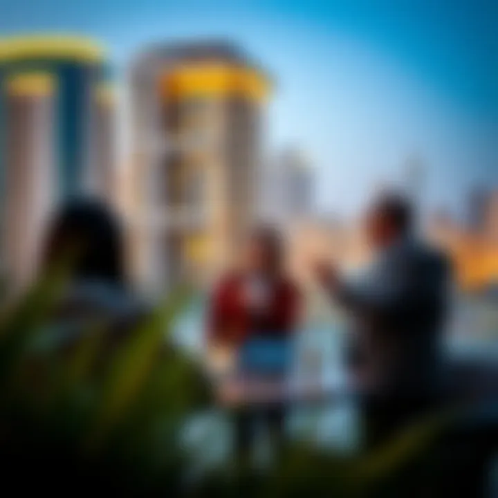 People discussing real estate investment