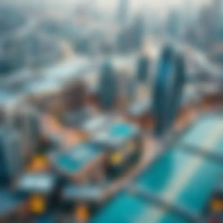 Infographic depicting the historical development of Dubai's real estate market