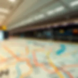 Detailed map showcasing the Dubai Metro lines