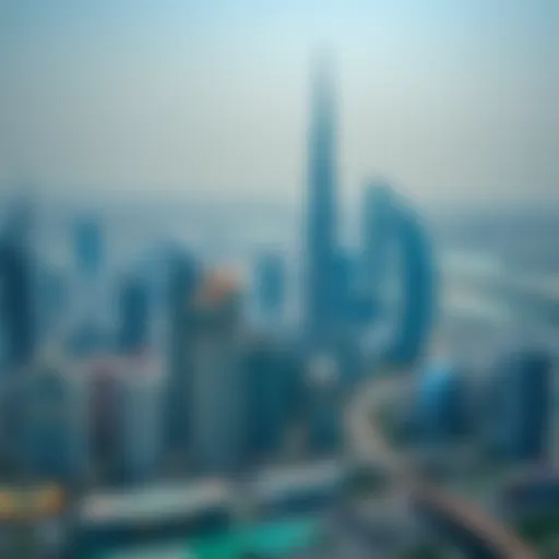 Dubai's Iconic Real Estate Landscape An overview of the Dubai skyline with prominent real estate landmarks.