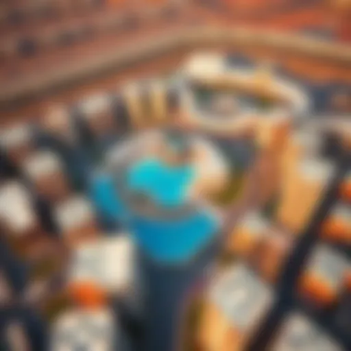 Aerial view of the Emirates Cluster showcasing its layout