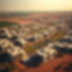 Aerial view of Arabian Ranches 3 showcasing residential layout