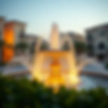 Impact of Address Fountains on Property Marketability A vibrant address fountain surrounded by luxurious properties
