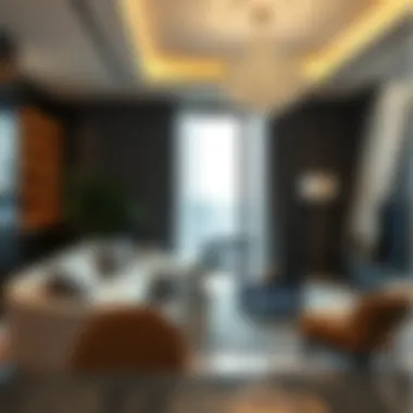 Luxurious Apartment Interiors in JBR Luxurious apartment interiors in JBR highlighting modern design and comfort