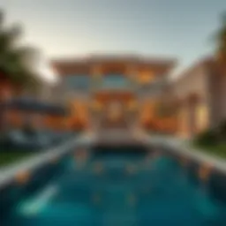 Luxurious vacation home in Dubai with stunning architecture