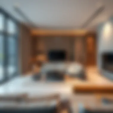 Modern interior design of a vacation rental in Dubai