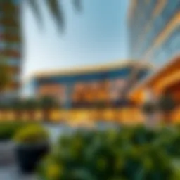 Stunning exterior view of the Wasl Experience Center showcasing modern architecture