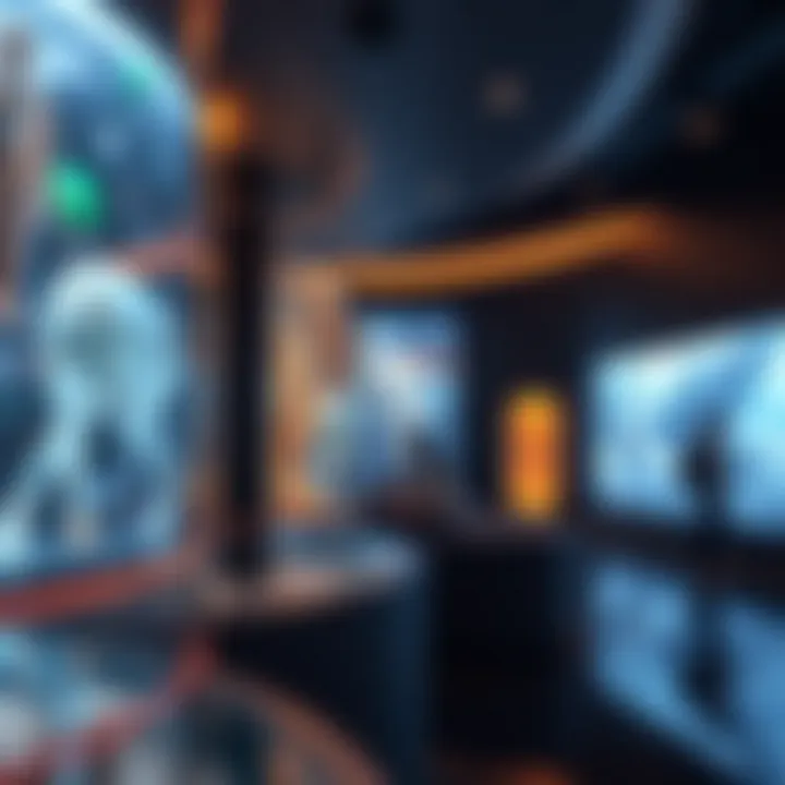 Interior shot highlighting the immersive exhibits within the center